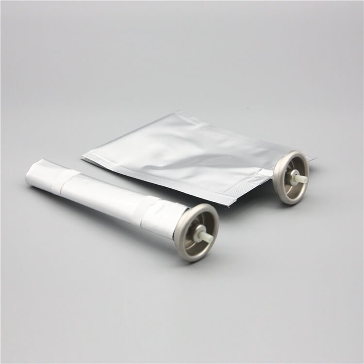 100ml化妆用品类二元阀袋 白色铝杯 型号I