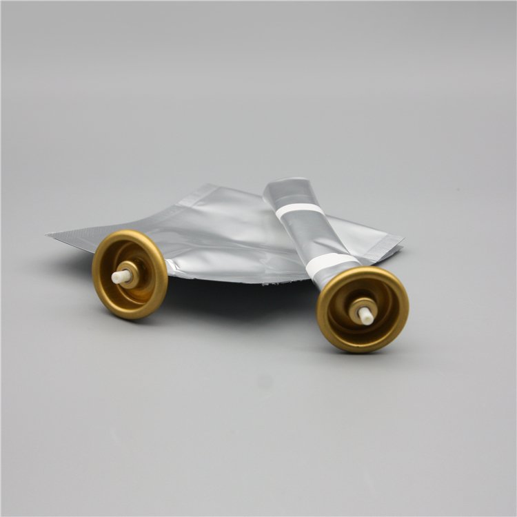 100ml化妆用品类二元阀袋 金色铝杯 型号II