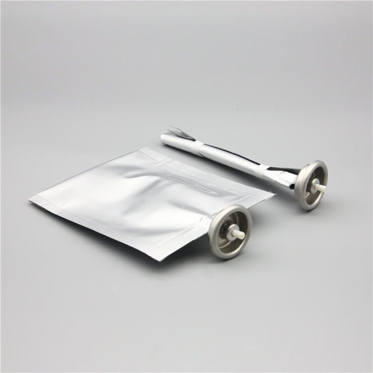 100ml化妆用品类二元阀袋 白色铝杯 型号II